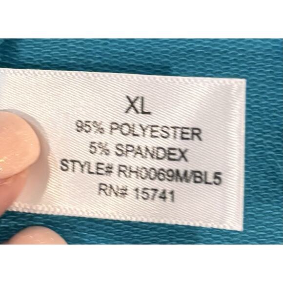 NWT Live Love Lounge Karen Neuburger Women’s Sweatshirt Capri Breeze Blue XL - Picture 8 of 8